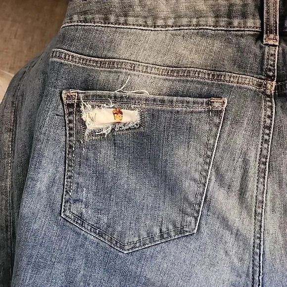 EXPRESS Vintage Patch Ankle Boyfriend Mid Rise - Picture 8 of 9